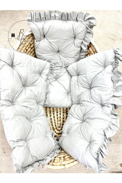 Plochý mantinel - simply - šedá