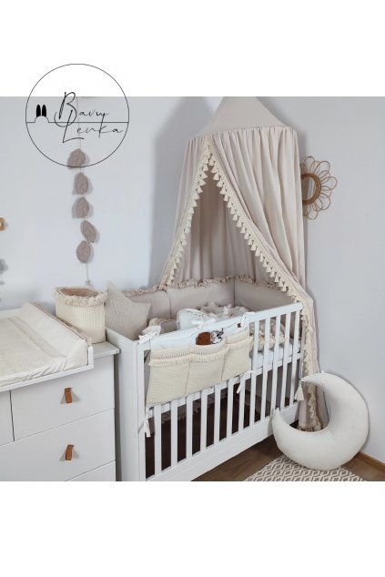 Nebesa/Baldachýn - BOHO - cappuccino