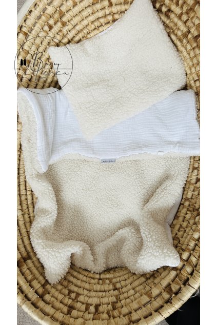 Dečka a polštářek Teddy Bear crema