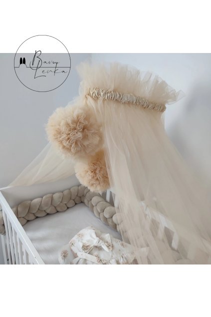 Nebesa/Baldachýn - teplá béžová