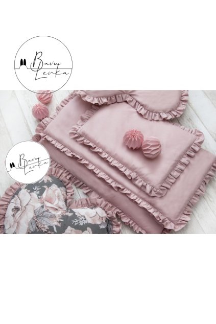 Dečka a polštářek - simply - růžová