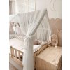 Nebesa/Baldachýn na domečkovou postýlku - bílý