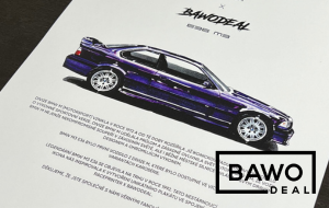 BMW M3 E36 Techno Violet - obraz na zeď: Produkt týdne - bawodeal.cz
