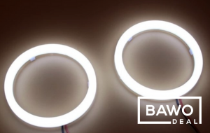 BMW E46 - LED Angel Eyes kroužky UHP Cotton Mléčné 131mm: Produkt týdne - bawodeal.cz