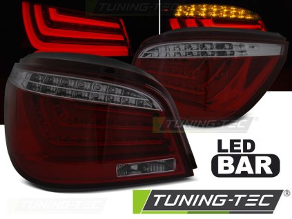 tt zadni svetla led bar bmw e60 lci sedan 07 10 cervena kourova