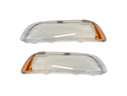 Kryty předních světel pro BMW 5 E39 (2000-2003) Facelift oranžová směrovka (Těsnení světel (tmel) Přidat těsnění)