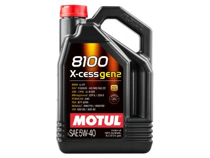 11842 motorovy olej motul 5w 40 8100 x cess gen2 bmw ll 01 5l