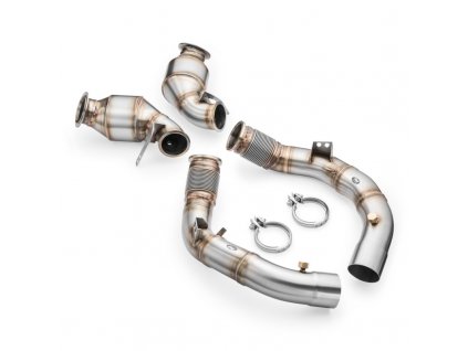 downpipe bmw m8 f91 catalyst hjs 300 cpsi euro 6 6