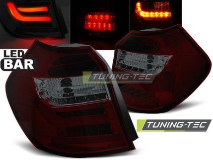 tt zadni svetla led lightbar bmw e87 e81 04 07 cervena kourova