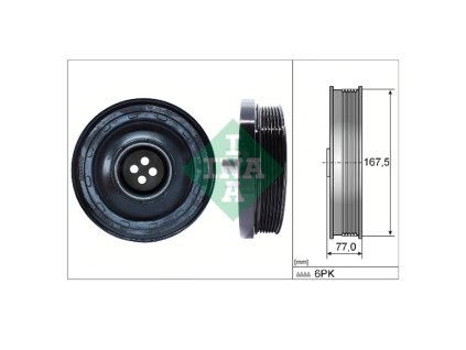 25192 remenice klikove hridele bmw f20 f22 e90 e91 f30 f31 f32 f07 f10 f11 e84 f25 n47n ina 11238512072