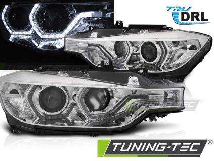 tt predni svetla s led angel eyes drl bmw 3 f30 f31 lci 15 18 chromova
