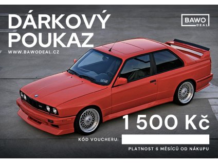 BAWODEAL dárkový poukaz 1500 Kč