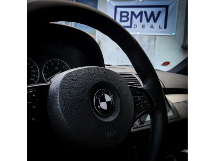 548 bmw znak logo do volantu cernobily 45mm