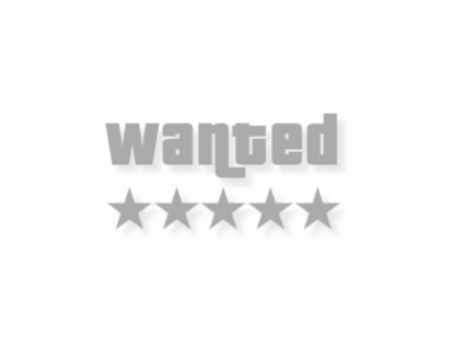 silver cerna samolepka wanted 2