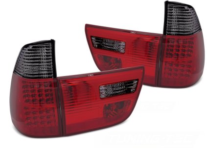 Zadní světla LED pro BMW X5 E53 1999-2003 červená kouřová