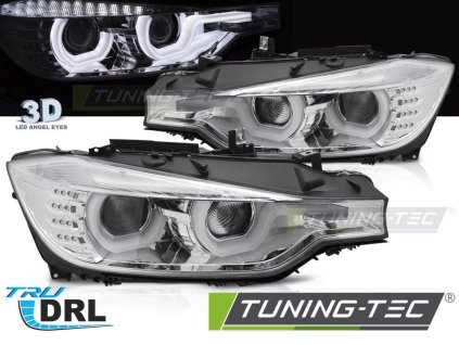 tt predni svetla s u type led pro bmw f30 f31 2011 2015 chromova