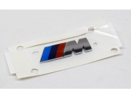 BMW M-power emblem do blatníku 45mm x 15mm 51148070804 chrom - originální díl BMW