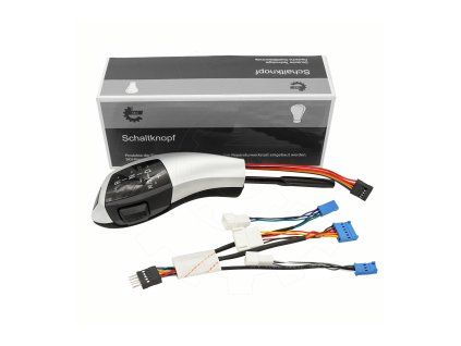 Hlavice řadicí páky BMW E46 E60 E61 E63 E64 - 61319296904 černá/stříbrná automatická převodovka LED