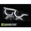 tt 14561 predni svetla xenon d1s 3d led drl angel eyes bmw x5 e70 07 10 cerna