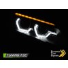 tt 15127 predni svetla s led dynamickym blinkrem 3d led angel eyes drl bmw z4 e89 09 13 xenon afs cerna
