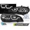 tt predni svetla 3d led angel eyes drl bmw x5 e70 07 13 cerna