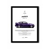 BMW M3 E36 Techno Violet - obraz na zeď, poster A3