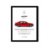 BMW M5 E39 Imola Red obraz na zeď, poster RÁM