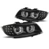 Přední světla xenon D1S, LED blinkr,DRL, BMW E90/E91 09-11 černá