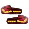 88573 zadni svetla oled bmw f30 m3 f80 2011 2019 cervena m4 csl style