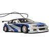 Závěsná vůně do auta - BMW E46 M3 GTR NFS
