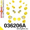 Sada silentbloků nápravy BMW E46 SPORT - 036206A (Průměr silentbloku předního ramene 21mm, Průměr zadního pouzdra ramene 12mm, Přední pouzdro zadního ramene 031516 - 60mm)