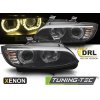 tt predni svetla xenon d1s 3d led zlute angel eyes bmw e92 e93 06 10 cerna