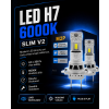 LED H7 žárovka 6000K slim V2