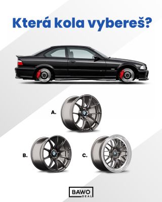 A, B nebo C? Napiš ⬇️ #bmw #bawodealcz #bmwm #bmwe36