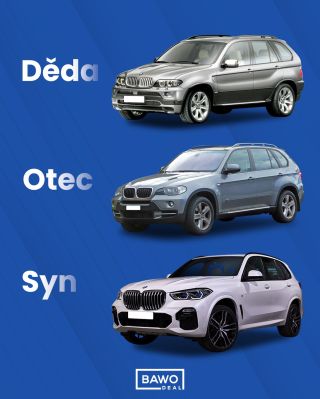 Tři generace X5 😈 Která ti sedí nejvíc? #bmw #bawodealcz #bmwm #bmwmpower