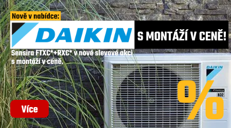 Klimatizace Daikin Sensira s montáží v ceně!