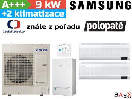 Samsung EHS TDM Plus 9 kW + 2 klimatizační jednotky