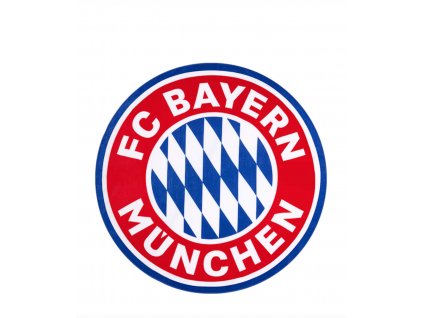 Strand törölköző FC Bayern München - Logo XXL, piros/fehér/kék