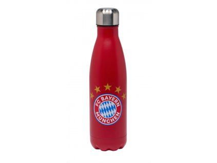 Alumínium ivópalack 5 csillagos logóval FC Bayern München, piros, 0,5l