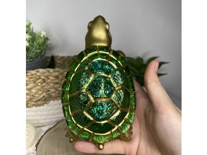 Dekorace Želvička Zelená