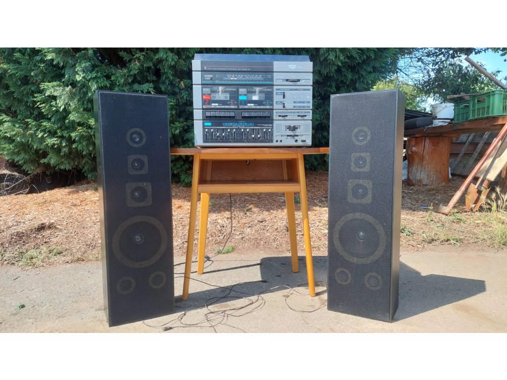 HI-FI věž s reproduktory, Bestar HST 5000, retro, elektronika, věž