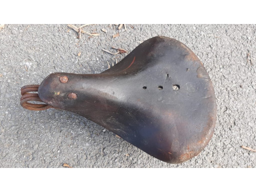 Kožené Sedlo Sedačka na jízdní kolo Vintage RETRO
