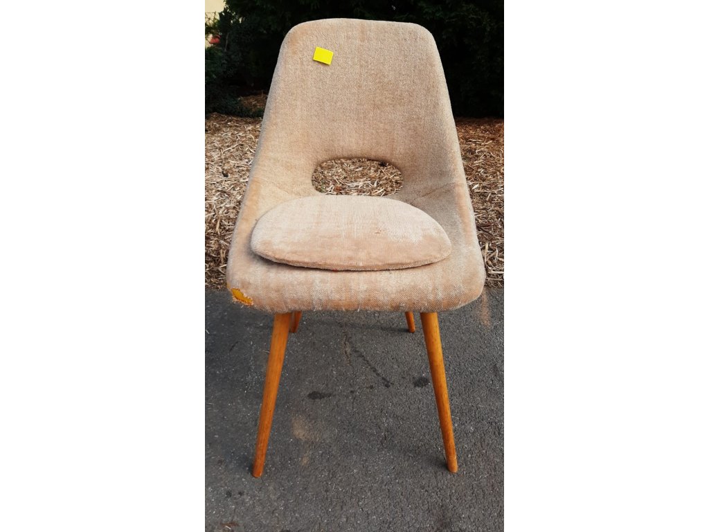 Jídelní židle skořepinový tvar retro vintage 70.-80. léta