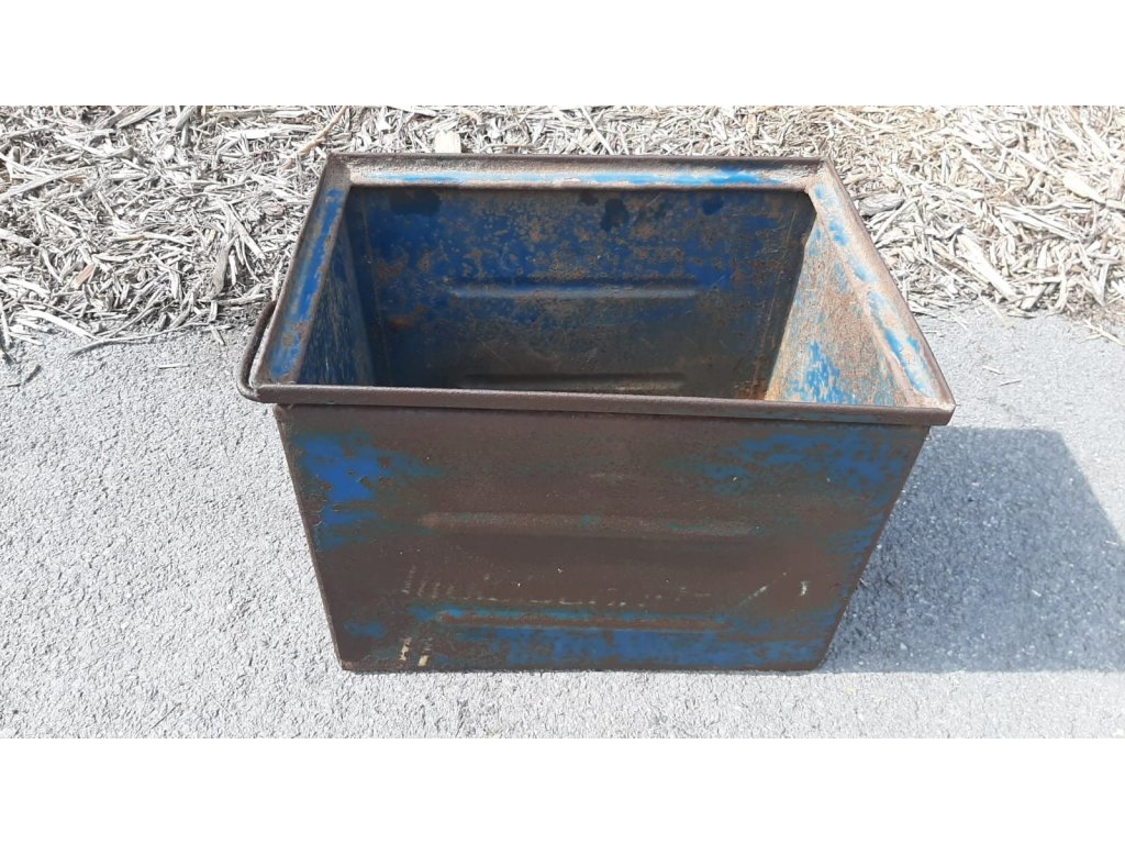 Industriální plechový box bedna na nářadí přepravka Mars vintage