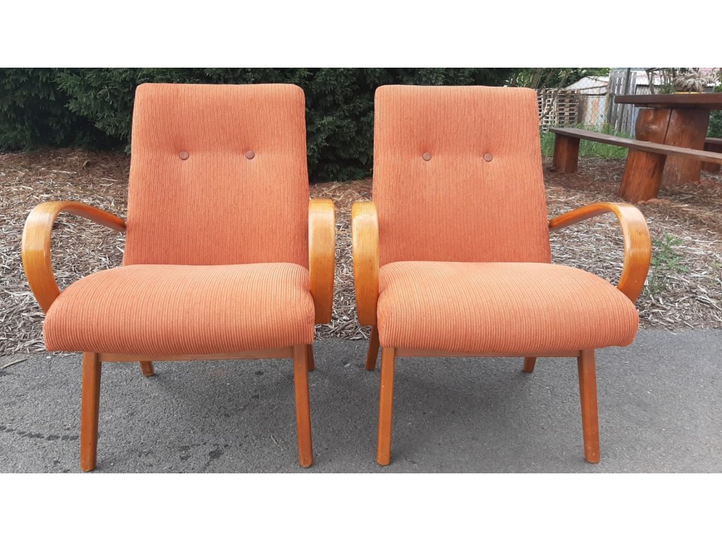 2x Křeslo Orig. TON, Thonet, 70.-80. léta, socialismus, vintage, retro