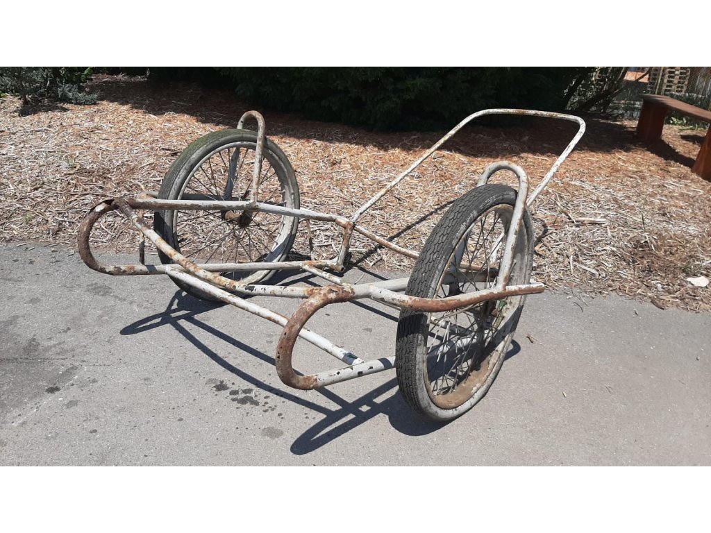 Stará Kára Kárka Dvoukolák Vozík Vintage RETRO