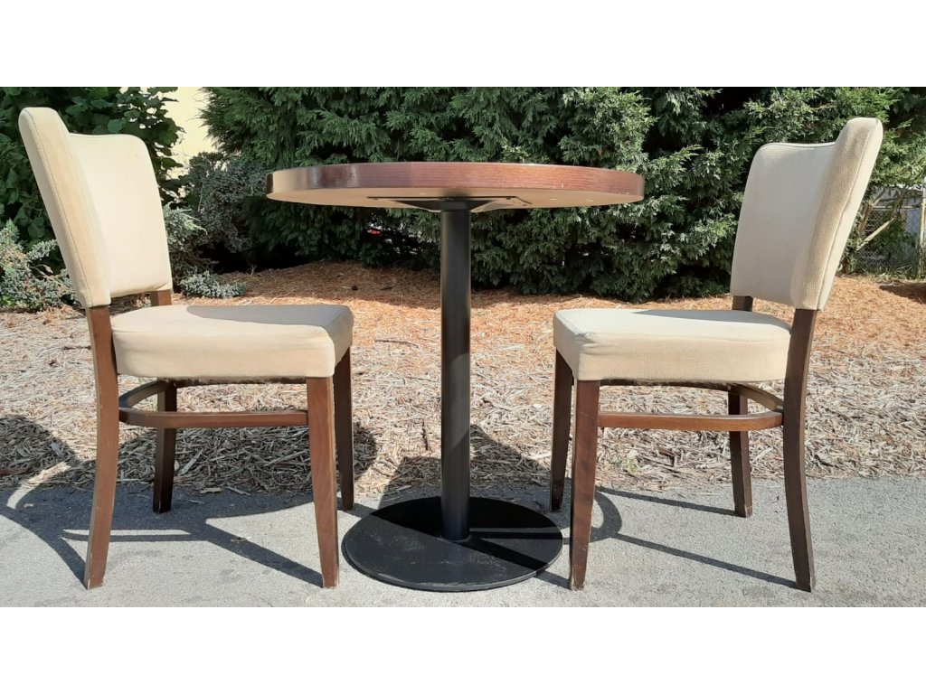 Stůl Stolek + 2x Židle Sezení Restaurace Gastro