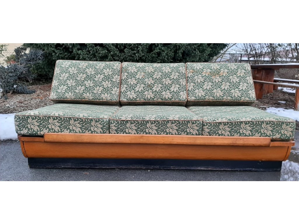 Rozkládací Gauč Pohovka Sedačka Postel Halabala Vintage