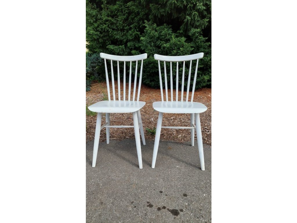 2x Jídelní židle TON, Thonet, vintage, retro, 70.-80. léta