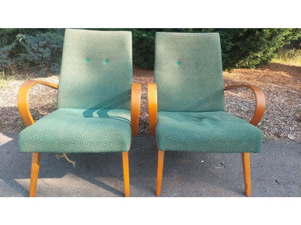 2x Křeslo, křesílko, 70.-80. léta, vintage, socialismus